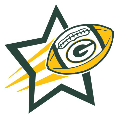 Green Bay Packers Football Goal Star logo iron on paper